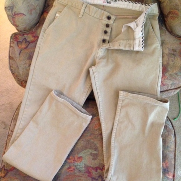 Vans Other - Vans tan button fly jeans